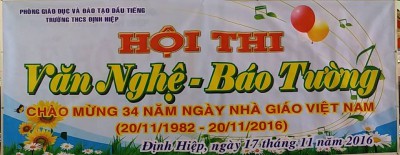 Hội thi văn nghệ - Báo tường chào mừng 20-11-2016.